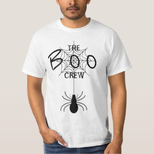 Die Crew des Boos: Schwarze Spinne und Spinnennetz T-Shirt