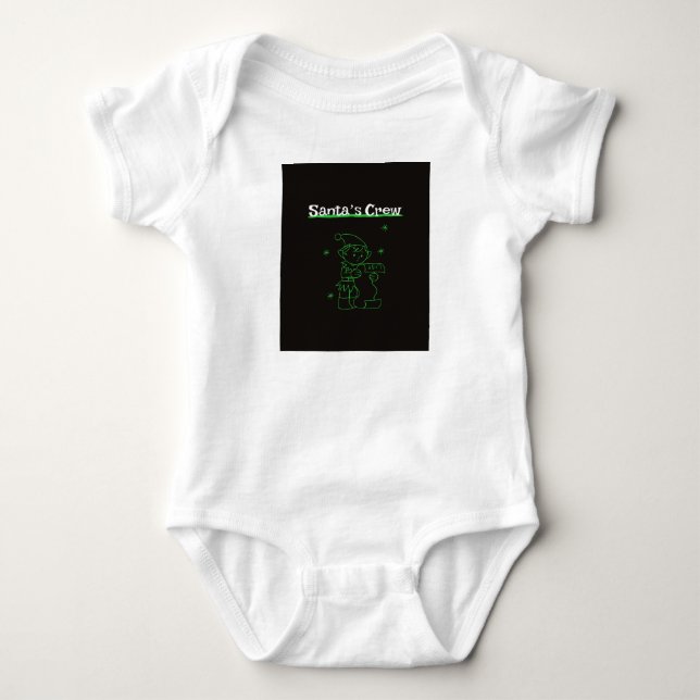 Die Crew des Weihnachtsmanns Baby Strampler (Vorderseite)