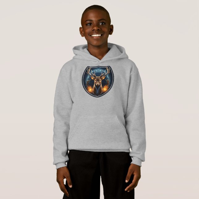 Die Crew des Weihnachtsmanns Hoodie (Vorne ganz)