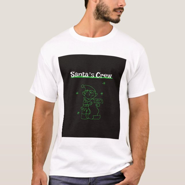 Die Crew des Weihnachtsmanns T-Shirt (Vorderseite)