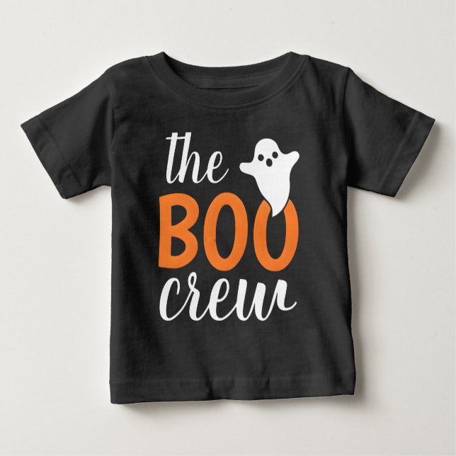 Die Crew Orange Halloween Baby T-shirt (Vorderseite)