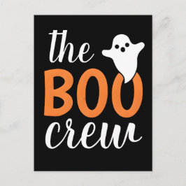 Die Crew Orange Halloween Feiertagspostkarte