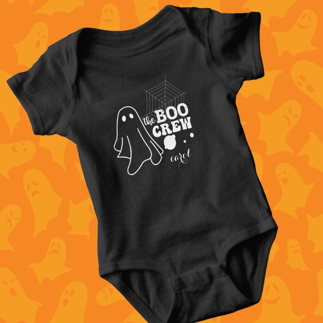 Die Crew von Boo, die zu den weißen Halloween-Fami Baby Strampler (Von Creator hochgeladen)