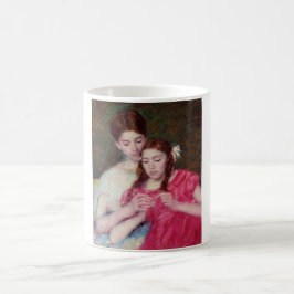 Die Crochet-Lektion (zwei Schwestern) Kaffeetasse