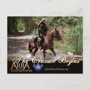 DIE CRUSADE BEGINNT DIE Postkarte
