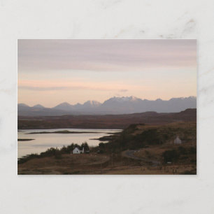Die Cuillin-Berge auf der Insel Skye in Schottland Postkarte