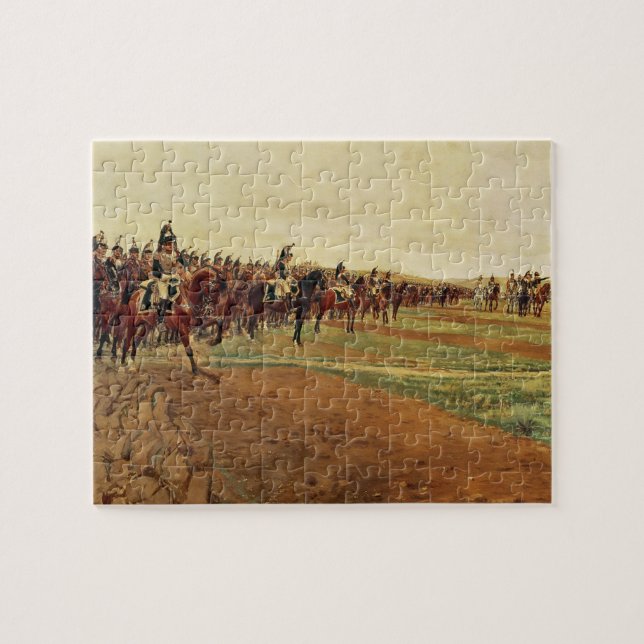 Die Cuirassiers vor ihrer Gebühr am Kampf Puzzle (Horizontal)