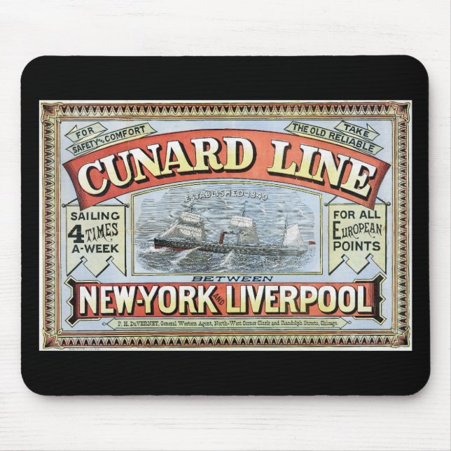 Die Cunard Linie Mousepad (Vorne)