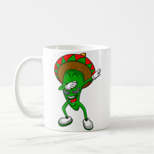 Die Dabbing Chili Pepper Mexikanisches Essen Kaffeetasse