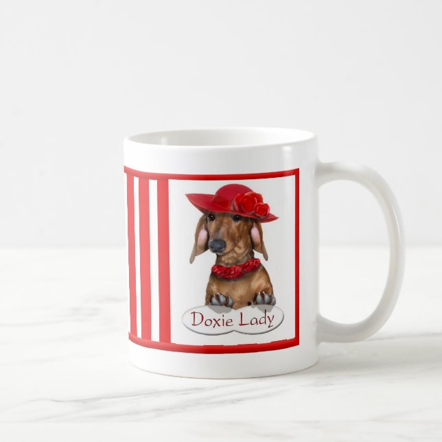 Die Dackel-Dame Mug Tasse (Rechts)