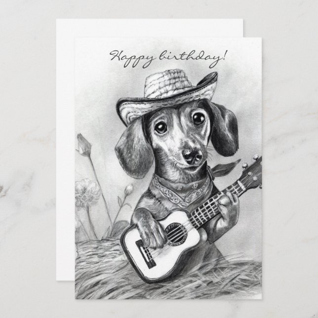 Die Dackel des Landes Einladung (Vorne/Hinten)