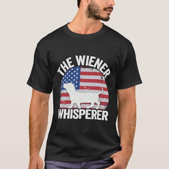 Die Dackel Whisperer Dackel Hund T-Shirt (Vorderseite)