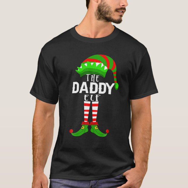 Die Daddy Elf Weihnachten Pajama Xmas Familie kids T-Shirt (Vorderseite)