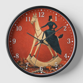 Die Dame auf dem Pferd Uhr