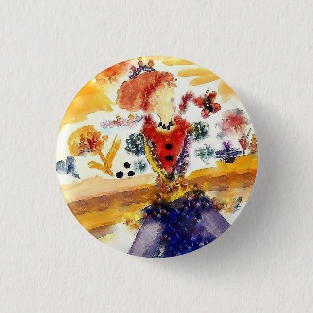 DIE DAME COLLECTION (AQUARELLE) BUTTON (Vorderseite)