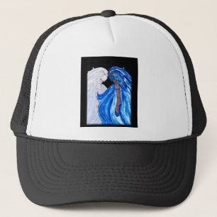 Die Dame der blauen Flamme Truckerkappe