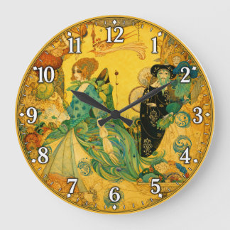Die Dame der Dekoration Große Wanduhr