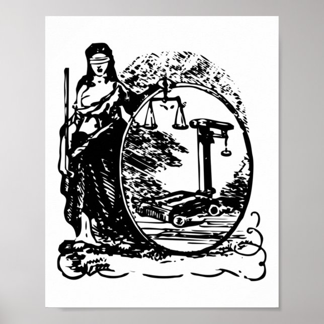 Die Dame der Gerechtigkeit Poster (Vorne)