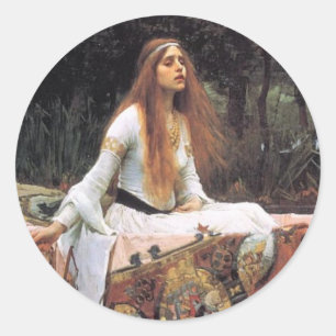 Die Dame der Schalotte-Aufkleber Runder Aufkleber