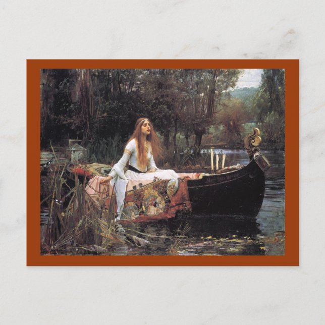 Die Dame der Schalotte-Postkarte Postkarte (Vorderseite)