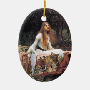Die Dame der Schalotte-Verzierung Keramik Ornament