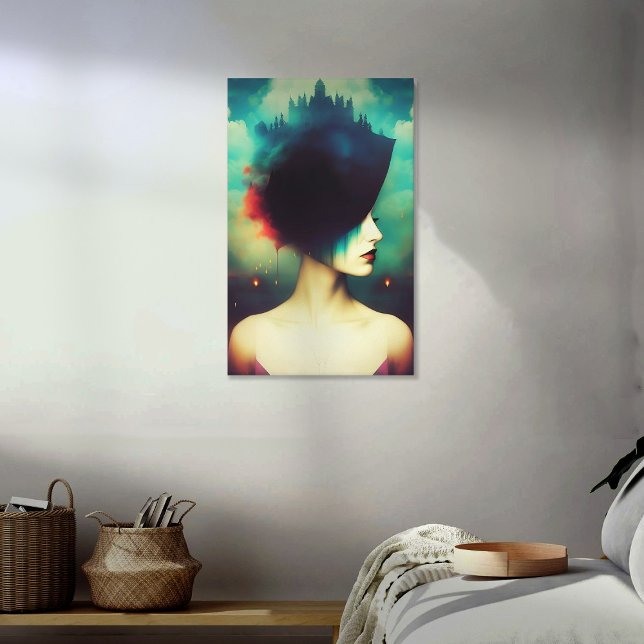 Die Dame des Schlosses Leinwanddruck (Von Creator hochgeladen)