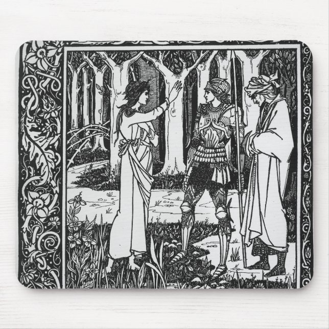 Die Dame des See telleth Arthur Mousepad (Vorne)