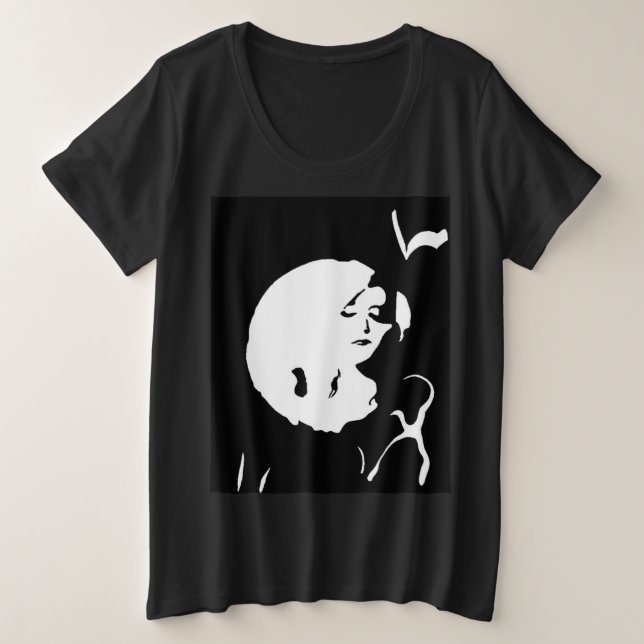 Die Dame Große Größe T-Shirt (Design vorne)