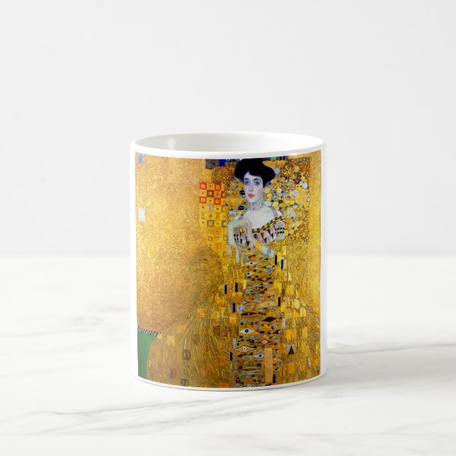 Die Dame in Gold, Gustav Klimt Kaffeetasse (Mittel)