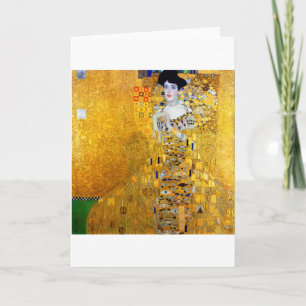 Die Dame in Gold, Gustav Klimt Karte