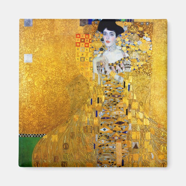 Die Dame in Gold, Gustav Klimt Magnet (Vorne)