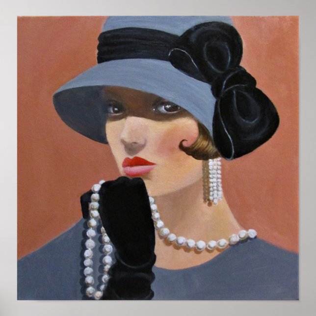 Die Dame in Graay Poster (Vorne)