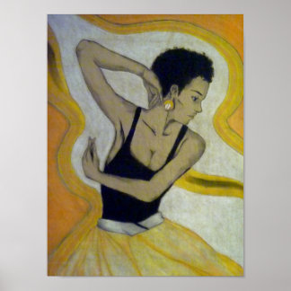 Die Dame in Orange Poster