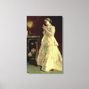 Die Dame in Rosa, 1867 Leinwanddruck