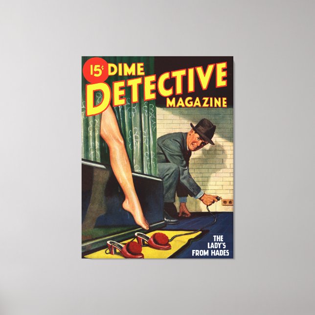 Die Dame kommt aus Hades Leinwanddruck (Vorderseite)