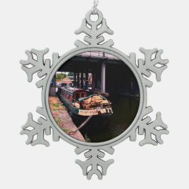 Die Dame Schneeflocken Zinn-Ornament