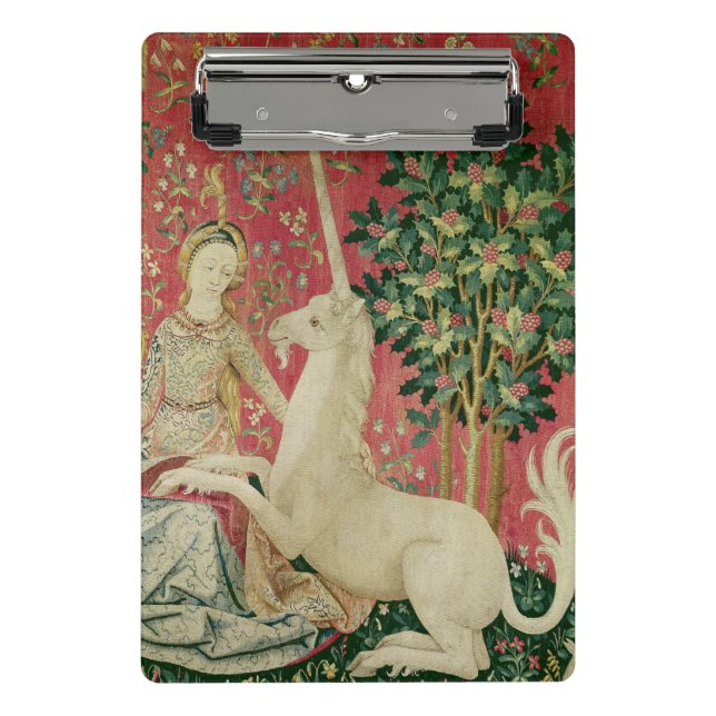 Die Dame und das Einhorn: "Anblick" 2 Mini Klemmbrett (Vorderseite)