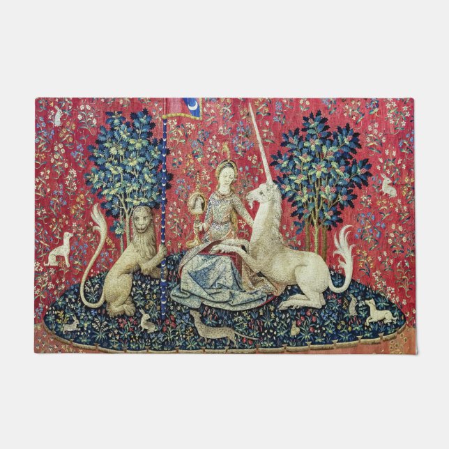 Die Dame und das Einhorn, die Augen Fußmatte (Vorderseite)