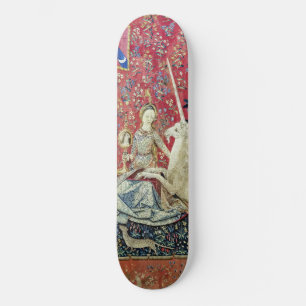 Die Dame und das Einhorn, die Augen Skateboard