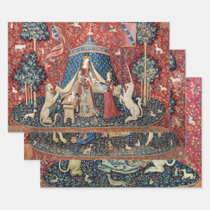 Die Dame und das Einhorn Geschenkpapier Set