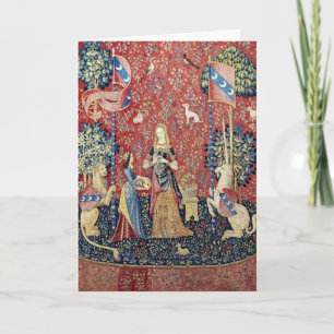 Die Dame und das Einhorn, riechen Karte