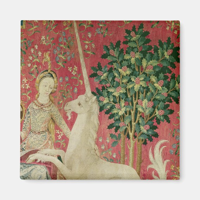 Die Dame und das Einhorn: "Sight" Magnet (Vorne)