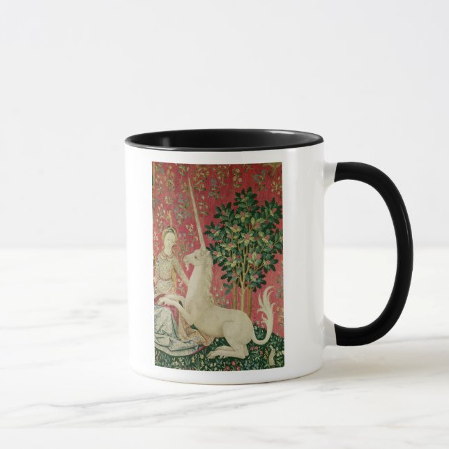 Die Dame und das Einhorn: 'Sight Tasse (Rechts)