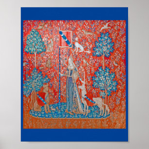 Die Dame und das Einhorn / Touch Poster