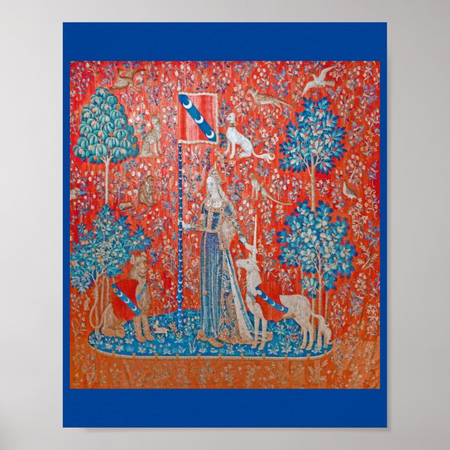 Die Dame und das Einhorn / Touch Poster (Vorne)