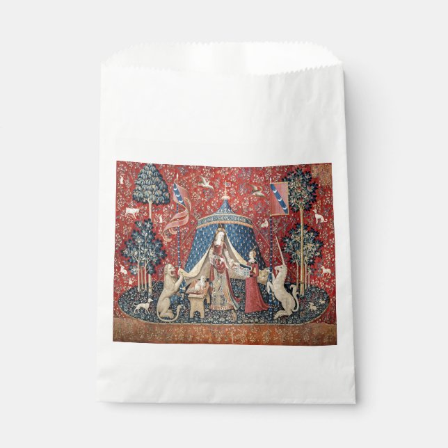 Die Dame und das Einhorn, zu meinem einzigen Wunsc Geschenktütchen (Vorderseite)