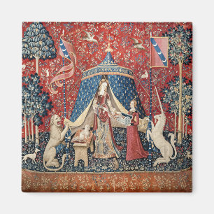 Die Dame und das Einhorn, zu meinem einzigen Wunsc Magnet