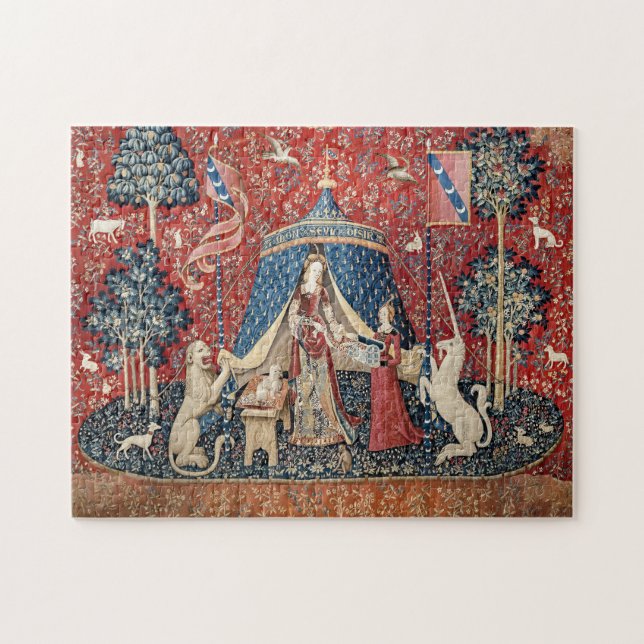 Die Dame und das Einhorn, zu meinem einzigen Wunsc Puzzle (Horizontal)