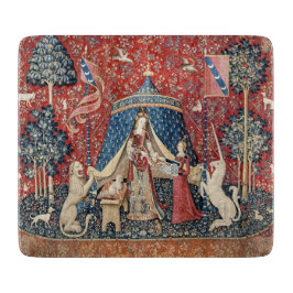 Die Dame und das Einhorn, zu meinem einzigen Wunsc Schneidebrett