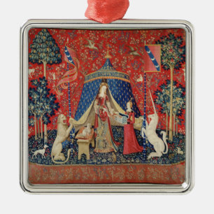 Die Dame und das Einhorn: "Zu meinem nur desire Ornament Aus Metall